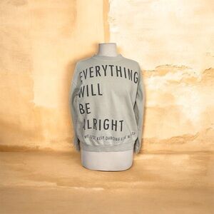Taylor Swift Everything Will Be Alright 22 Lyric Crew Neck Sweatshirt Size S